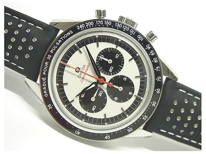 OMEGA Speedmaster moon watch CK2998 silver x black 2998 Lot Limited Mens Silvery Steel  ref.982654